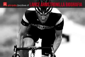 Lance Armstrong sulla sua bici da corsa