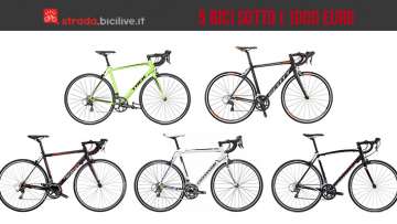 Foto di 5 bici da corsa dal prezzo inferiore ai 1000 euro