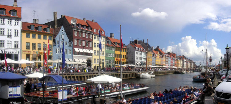 Veduta della città di Copenaghen che potrebbe ospitare la partenza del Tour de France 2018