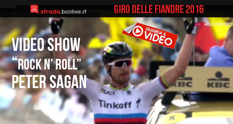 Foto di copertina del video di Peter Sagan al Giro delle Fiandre 2016.