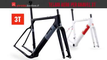 Telaio 3T aerodinamico per biciclette gravel