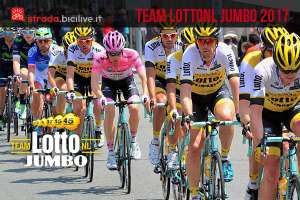 team-ciclismo-uci-lotto-nl-jumbo-2017 con bici bianchi