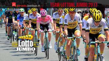 team-ciclismo-uci-lotto-nl-jumbo-2017 con bici bianchi