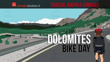 ciclista partecipa al dolomites bike day