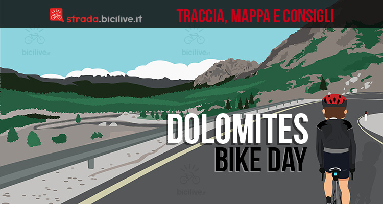 ciclista partecipa al dolomites bike day