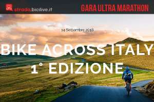 Gara ultra marathon in bici Bike Across Italy 2017