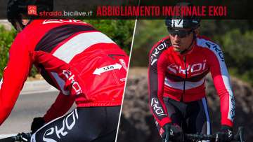 ciclista con abbigliamento invernale ekoi competition 10