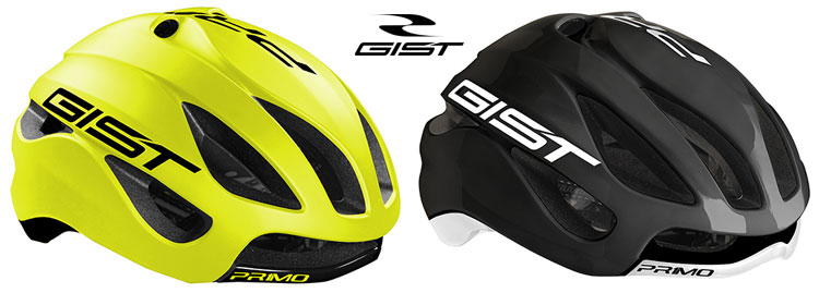 Il casco da corsa Gist Primo in due colorazioni differenti