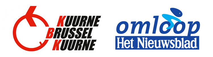 I loghi della gare di febbraio 2018 Kuurne-Bruxelles-Kuurne e Omloop Het Nieuwsblad
