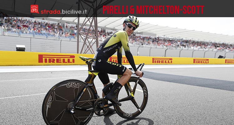 atleta del team Michelton Scott con pneumatici Pirelli