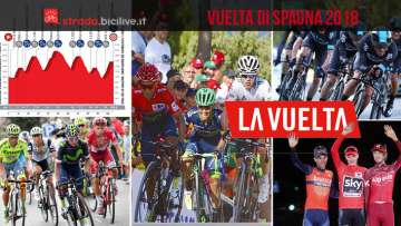 collage di foto dei protagonisti della Vuelta di Spagna