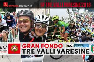 collage di foto della Gran Fondo Tre Valli Varesine