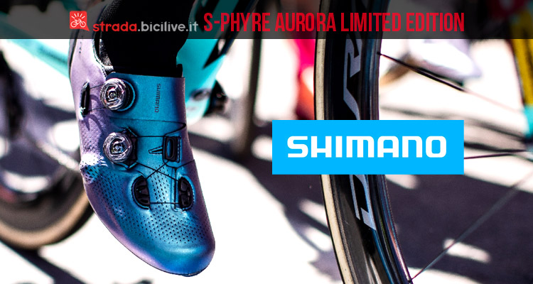 scarpa da ciclismo Shimano S-Phyre Aurora in edizione limitata