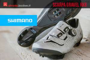 Shimano RX8: la nuova scarpa gravel superleggera