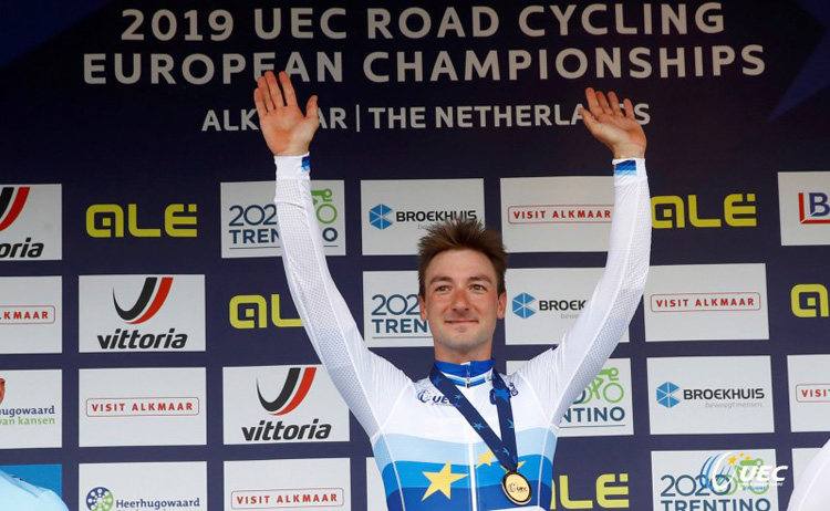 Elia Viviani medaglia d'oro agli Europei di Ciclismo su strada 2019