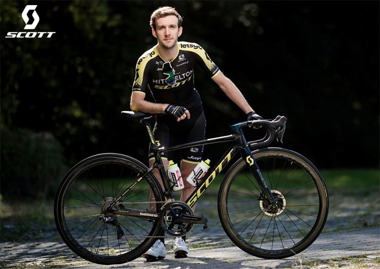 La bici Scott Addict RC 10 utilizzata al Tour de France dai gemelli Adam e Simon Yates