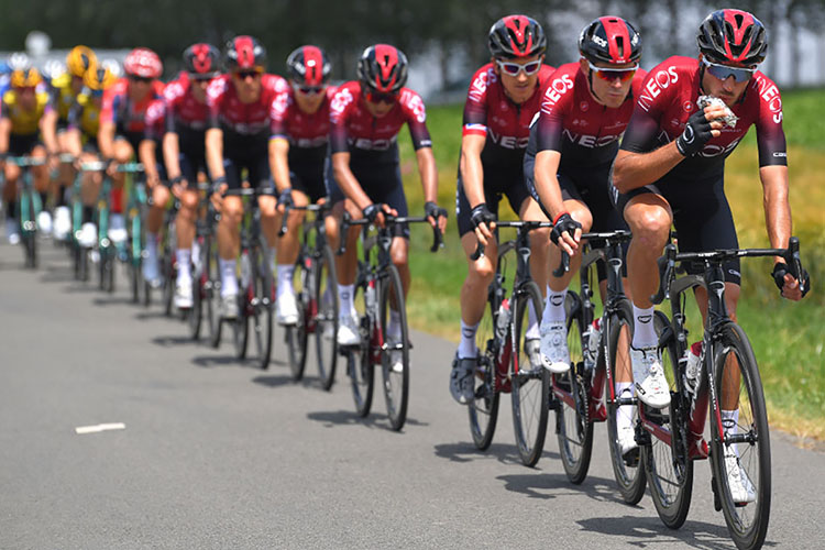 Il Team Ineos all'UCI World Tour 2020