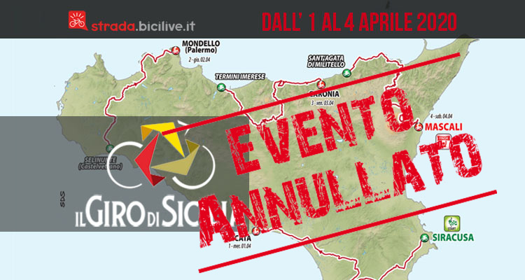 Giro di Sicilia 2020: gara annullata