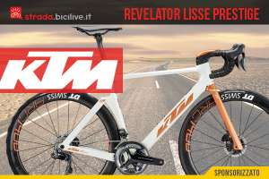 La bici aero KTM Revelator Lisse Prestige 2020: equipaggiata con Dura-Ace Di2