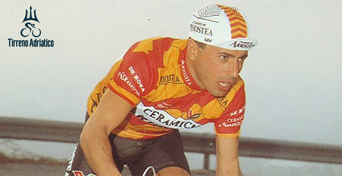 Uno scatto di Luciano Rabottini durante una vecchia edizione della Tirreno-Adriatico