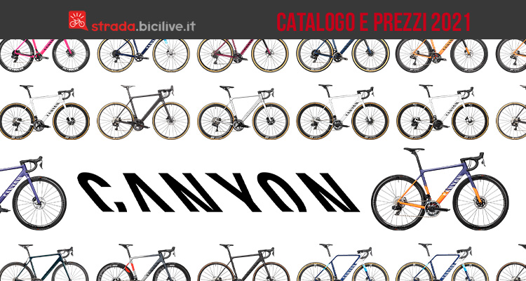 Il catalogo e i prezzi delle nuove bici da corsa, strada e gravel di Canyon 2021