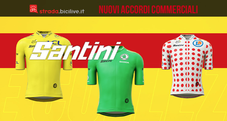 Santini chiude nuovi accordi commerciali nel 2021 con Tour de France e UCI