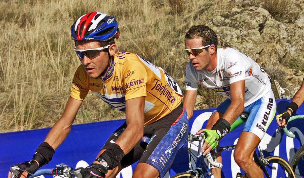 Uno scatto di Roberto Heras durante la Vuelta de Espana.