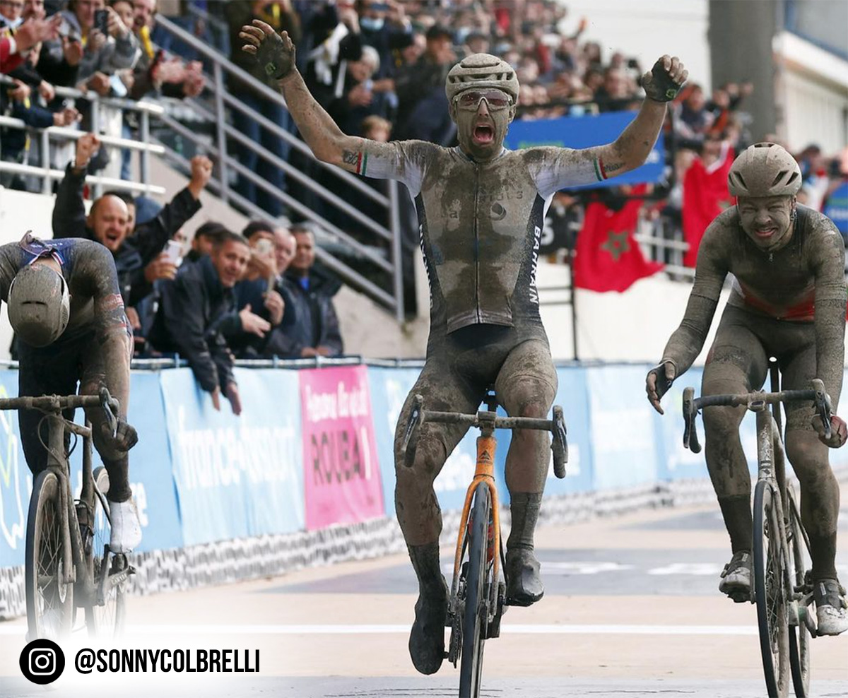 Sonny Colbrelli durante la Parigi-Roubaix 2021