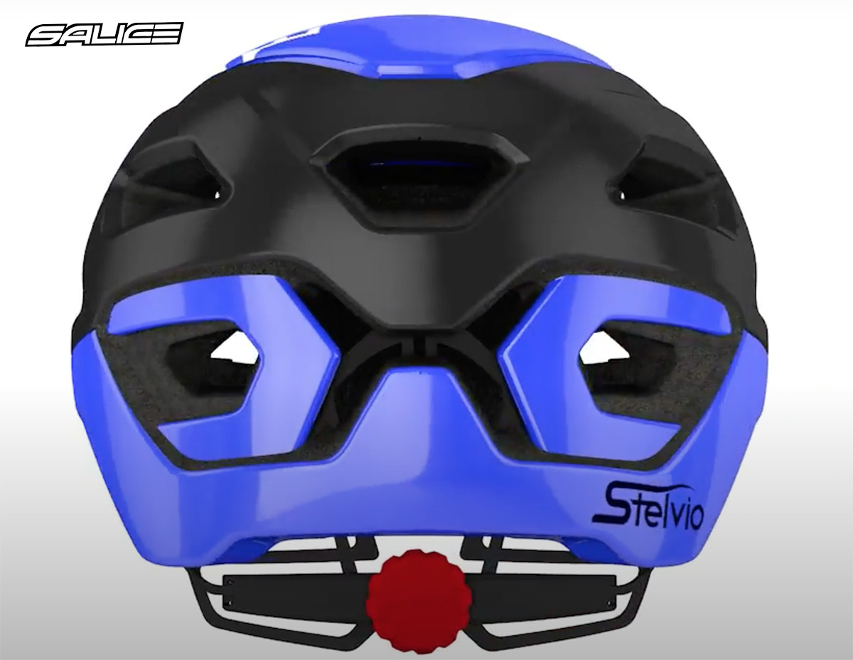 Il nuovo casco per biciclette da strada, gravel e BMX Salice Stelvio in colorazione blu