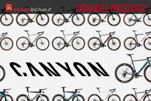 Il catalogo e i prezzi delle nuove biciclette da corsa, gravel e aero Canyon 2022