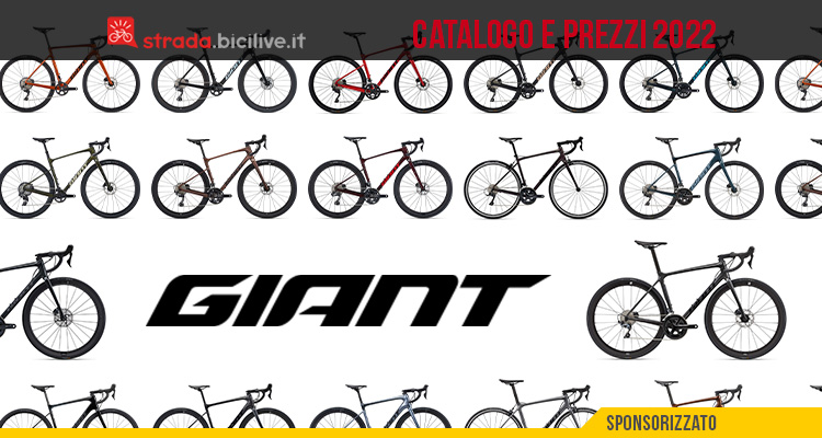 Il catalogo e i prezzi delle nuove bici da corsa e da gravel Giant 2022