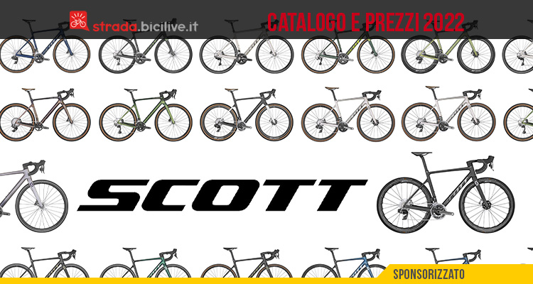 Il catalogo e i prezzi delle nuove bici da corsa e gravel Scott 2022