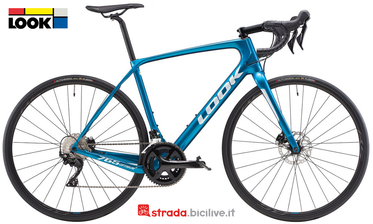 La nuova bicicletta da strada Look 765 Optimum Plus Metallic Blue Glossy 2022