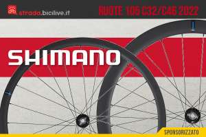 Le nuove ruote per bici da corsa Shimano 105 C32 e C46 2022