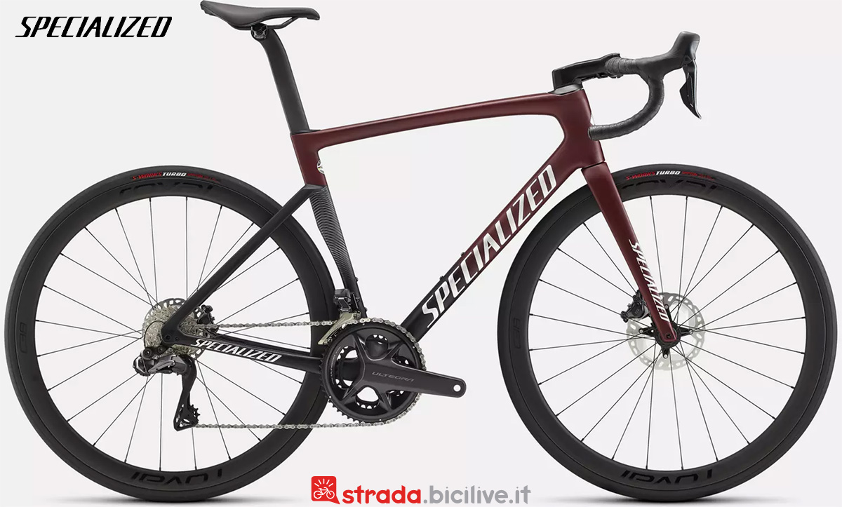 La nuova bicicletta da corsa Specialized S-Works Tarmac SL7 Expert Shimano Ultegra Di2 2022