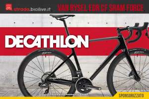 La nuova bicicletta da corsa Decathlon Van Rysel EDR CF Sram Force AXS 2023