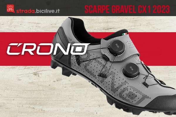 La nuova scarpa per bici gravel Crono CX1 2023